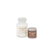 Paddywax FARMHOUSE 8 OZ BIAŁE SZKŁO Z CZERWONĄ NAKLEJKĄ APPLEWOOD & SPICE