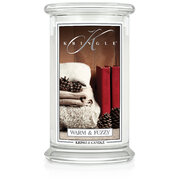 Kringle Candle Warm & Fuzzy duża świeca zapachowa z 2 knotami (624 g)