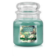Country Candle Tinsel & Thyme średnia świeca zapachowa z 2 knotami (453 g)