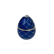 Świeca zapachowa LADENAC Bois de Russie Blue z ozdobnymi kamieniami (220 g) w pudełku prezentowym
