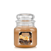 Country Candle Caramel Chocolate średnia świeca zapachowa z 2 knotami (453 g)