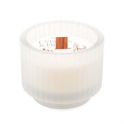 Paddywax Świeca zapachowa Cypress & Fir „biały szron” z drewnianym knotem 141 g