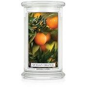 Kringle Candle Sicilian Orange duża świeca zapachowa z 2 knotami (624 g)