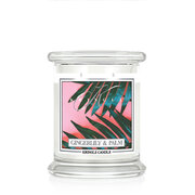 Kringle Candle Gingerlily & Palm świeca zapachowa średnia z 2 knotami (411 g)