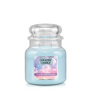 Country Candle Cotton Candy Clouds średnia świeca zapachowa z 2 knotami (453 g)