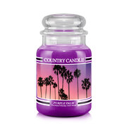 Country Candle Purple Palm duża świeca zapachowa z 2 knotami (652 g)
