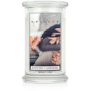 Kringle Candle Knitted Cashmere duża świeca zapachowa z 2 knotami (624 g)