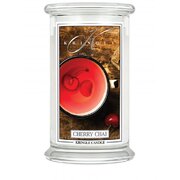 Kringle Candle Cherry Chai duża świeca zapachowa z 2 knotami (624 g)