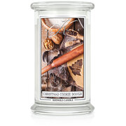 Kringle Candle Christmas Cookie Dough duża świeca zapachowa z 2 knotami (624 g)