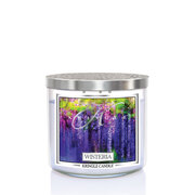 Kringle Candle TUMBLER Wisteria świeca zapachowa z 3 knotami 411g