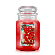 Country Candle Strawberry Mint Tart duża świeca zapachowa z 2 knotami (652 g)