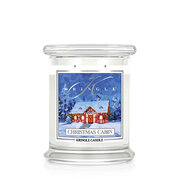 Kringle Candle Christmas Cabin średnia świeca zapachowa z 2 knotami (411g)