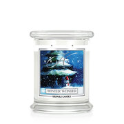 Kringle Candle Winter Wonder średnia świeca zapachowa z 2 knotami (411g)