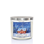 Świeca zapachowa Kringle Candle TUMBLER Christmas Cabin z 3 knotami (411g)