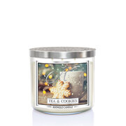 Kringle Candle TUMBLER Tea & Cookies świeca zapachowa z 3 knotami (411g)
