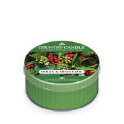 Świeca zapachowa Country Candle Holly & Mistletoe (42g)