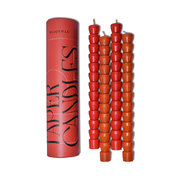 Świece dekoracyjne Paddywax TAPER czerwone + terakota 2+2 szt