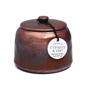 Świeca zapachowa Paddywax CYPRESS & FIR w ceramicznym pojemniku z brązu 9.oz/255g