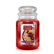 Country Candle Cherry Crumble duża świeca zapachowa z 2 knotami (737 g)