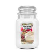 Country Candle White Chocolate Cheesecake duża świeca zapachowa z 2 knotami (737 g)