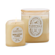 Świeca zapachowa Paddywax Vista Worn Leather & Smoke 5 uncji/142g