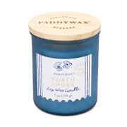 Świeca zapachowa Paddywax COASTAL North Shore w szklanej obudowie z drewnianym blatem 8 uncji/226 g