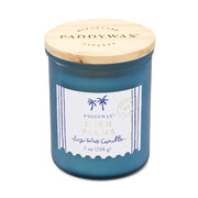 Paddywax COASTAL Lush Palms Świeca zapachowa w szklanym słoju z drewnianą pokrywką 8 uncji/226 g