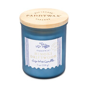 Paddywax COASTAL Hinoki Driftwood świeca zapachowa w szklanej obudowie z drewnianym blatem 8 uncji/226 g