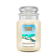 Country Candle Sand & Santal duża świeca zapachowa z 2 knotami (737 g)