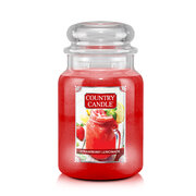 Country Candle Strawberry Lemonade duża świeca zapachowa z 2 knotami (737 g)