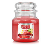 Country Candle Strawberry Lemonade średnia świeca zapachowa z 2 knotami (510g)