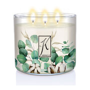 Kringle Candle TUMBLER Eucalyptus Cotton świeca zapachowa z 3 knotami (411g)