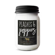 MILKHOUSE CANDLE Peaches & Poppies świeca zapachowa Farmhouse Jar (368 g)