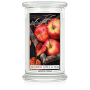 Kringle Candle Bourbon Apple & Oud duża świeca zapachowa z 2 knotami (624 g)