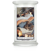 Kringle Candle Kittens & Cashmere duża świeca zapachowa z 2 knotami (624 g)