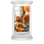 Kringle Candle Salted Maple Pumpkin duża świeca zapachowa z 2 knotami (624 g)