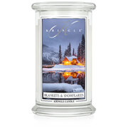 Kringle Candle Blankets & Snowflakes duża świeca zapachowa z 2 knotami (624 g)