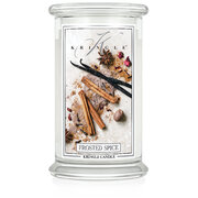 Kringle Candle Frosted Spice duża świeca zapachowa z 2 knotami (624 g)
