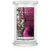 Kringle Candle Sugar Plum & Myrrh duża świeca zapachowa z 2 knotami (624 g)