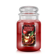 Country Candle Cran Apple Toddy duża świeca zapachowa z 2 knotami (737 g)