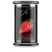 Kringle Candle Reserve Juicy Strawberry duża świeca zapachowa z 2 knotami (624 g)