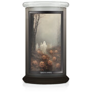 Kringle Candle Halloween Print Based Ghost Spirits duża świeca zapachowa z 2 knotami (624 g)