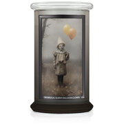 Kringle Candle Halloweenowy nadruk Fantazyjny dziwaczny balonowy klaun świeca zapachowa duża 2 knoty (624 g)