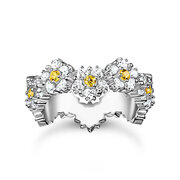 Thomas Sabo TR2337-051-4-54 Ring - Blume mit Steinen silber Damen