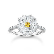 Thomas Sabo TR2493-051-4-54 Cocktailring Blume mit Steinen silber Damen