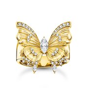 Thomas Sabo TR2495-414-14-56 Cocktailring butterfly vergoldet Damen