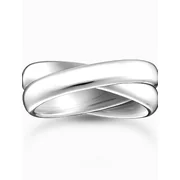 Thomas Sabo TR2490-001-21-64 Damenring - Duo schmal silber