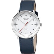 Mondaine MLE.41910.LDV Mens Watch Doppio Solar 41mm 5ATM 