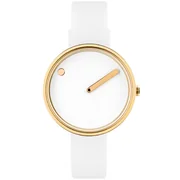 Picto 43320-0212G Ladies Watch White Silicone 30mm 5ATM 