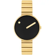 Picto 34087-2914 Brushed Gold 34mm 5ATM 